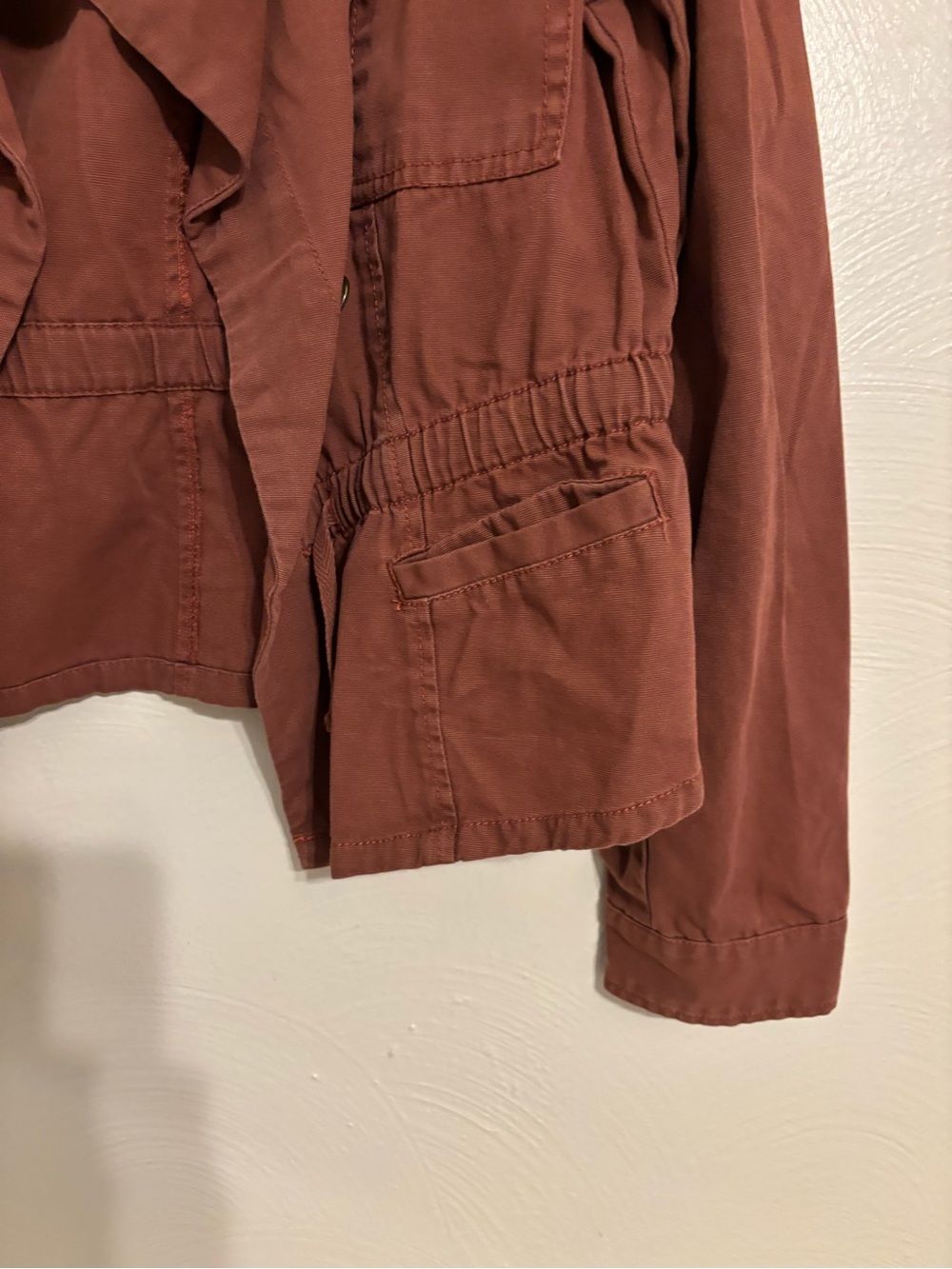American Rag Women's Rust-Brown Utility Jacket - Picture 7 of 8